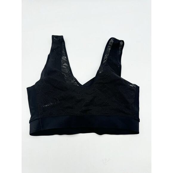 Chantelle Soft Padded Bra Top With Lace Black Pullover Wireless XS/S B2312 - Picture 4 of 5
